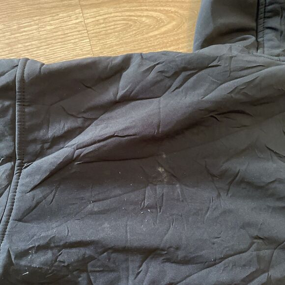 New Balance Softshell Sherpa Lined Hooded Jacket Black Full Zip Size Medium - Picture 13 of 13